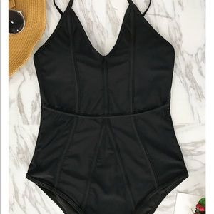 Cupshe one piece black swimsuit